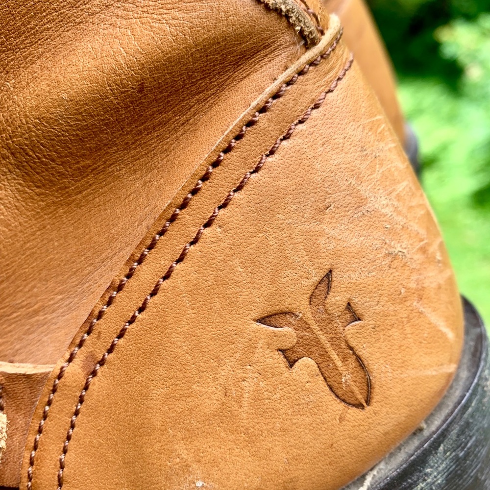 Frye leather boots color Cognac size 7.5